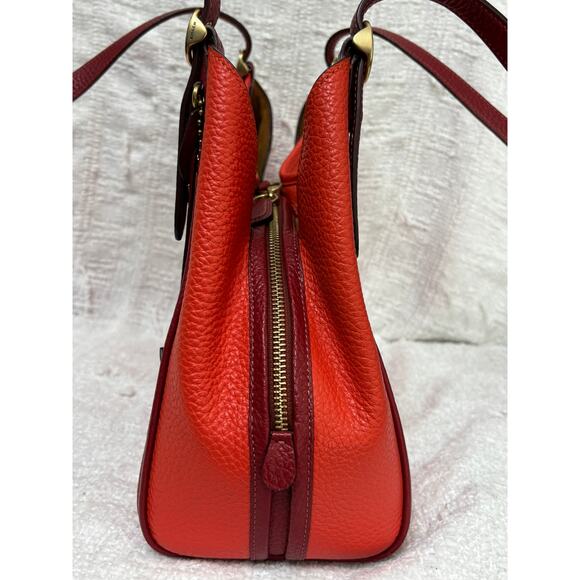 Coach Red Pebble Leather Lori Shoulder Bag C6627 #62769 - Picture 4 of 15